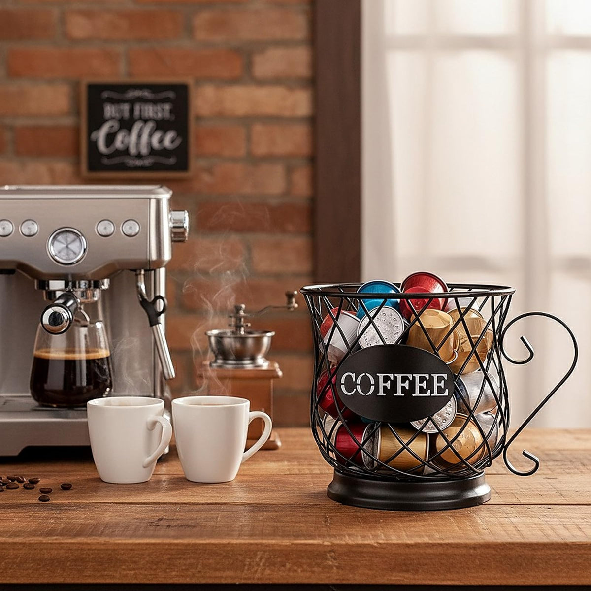 TreeLen K Cup Holder open-top design enables quick pod selection