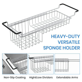 TreeLen two-dividers sponge holder separates bottles from sponges