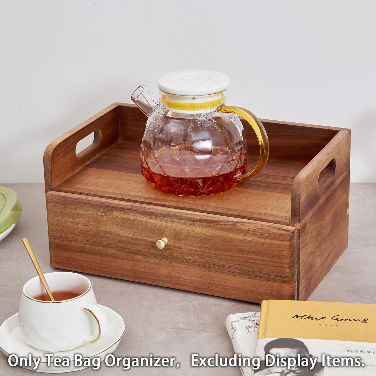 TREELF Drawer pull detail highlighting elegant design for home tea rituals.