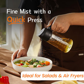 TrendPlain 2-in-1 dispenser enables spray or pour for versatile cooking.