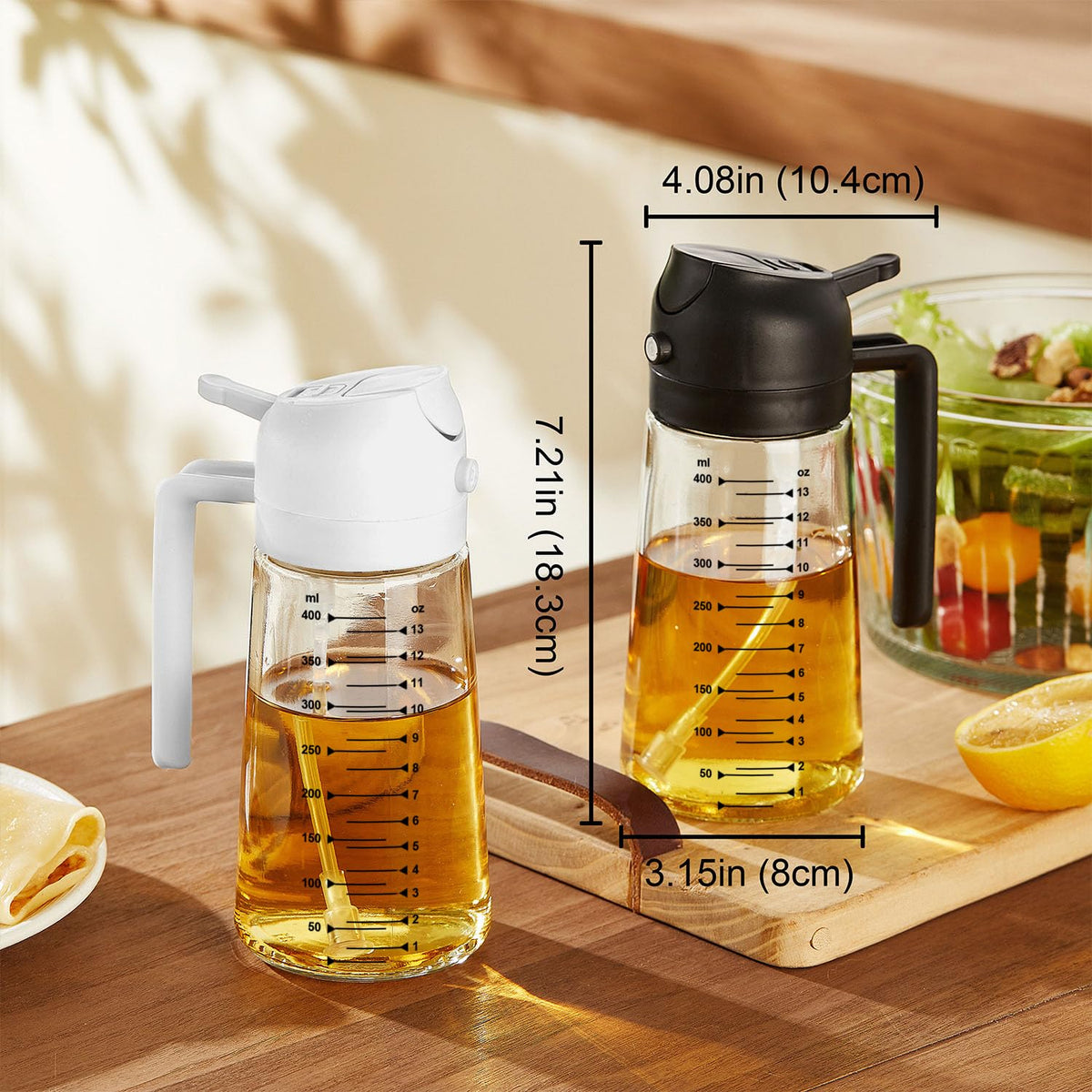 BPA-free glass body keeps odors out and safe cooking.