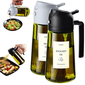 TrendPlain olive oil dispenser bottle for precise pouring and spray use.