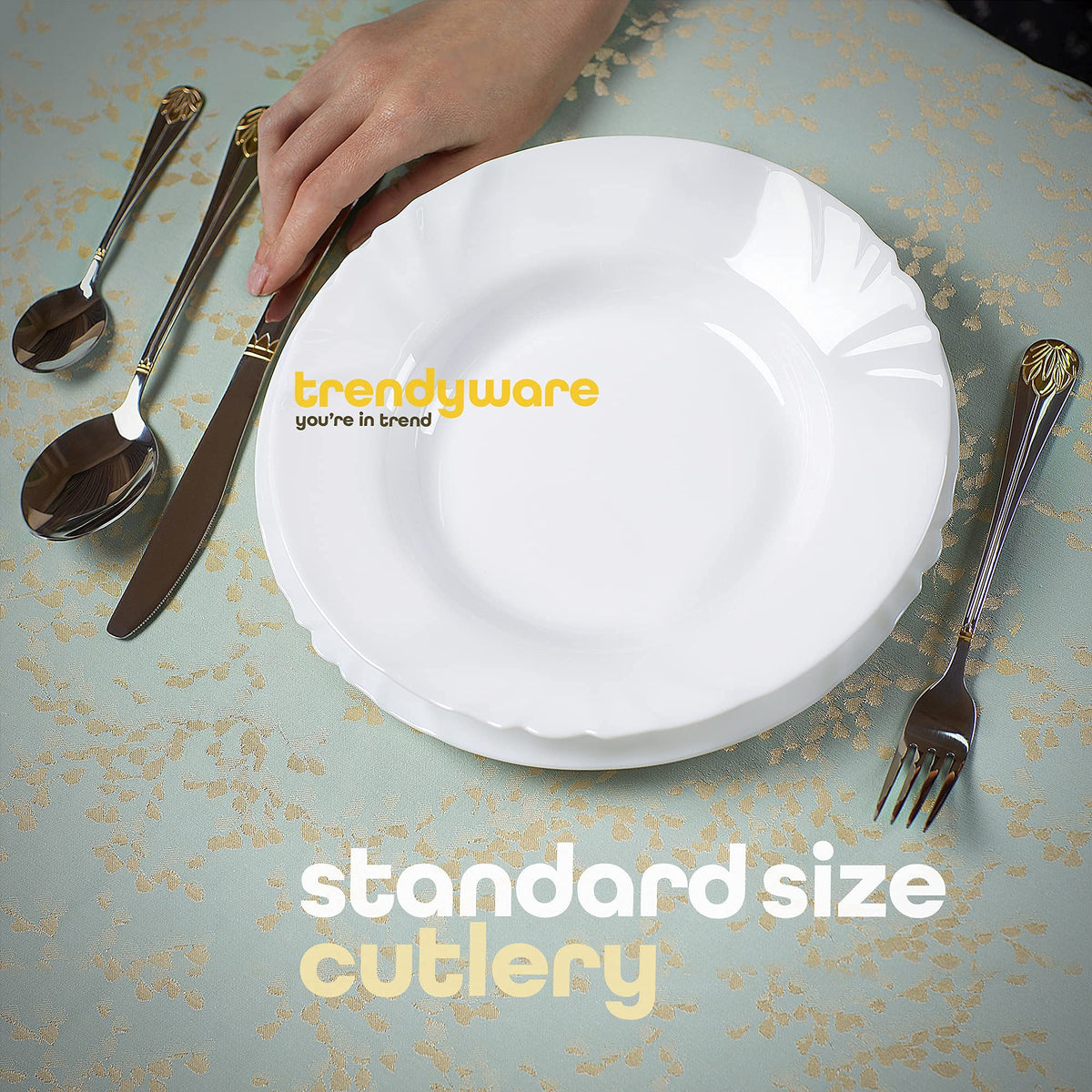 Trendware Limited Edition set shown in formal table setting for special occasions.