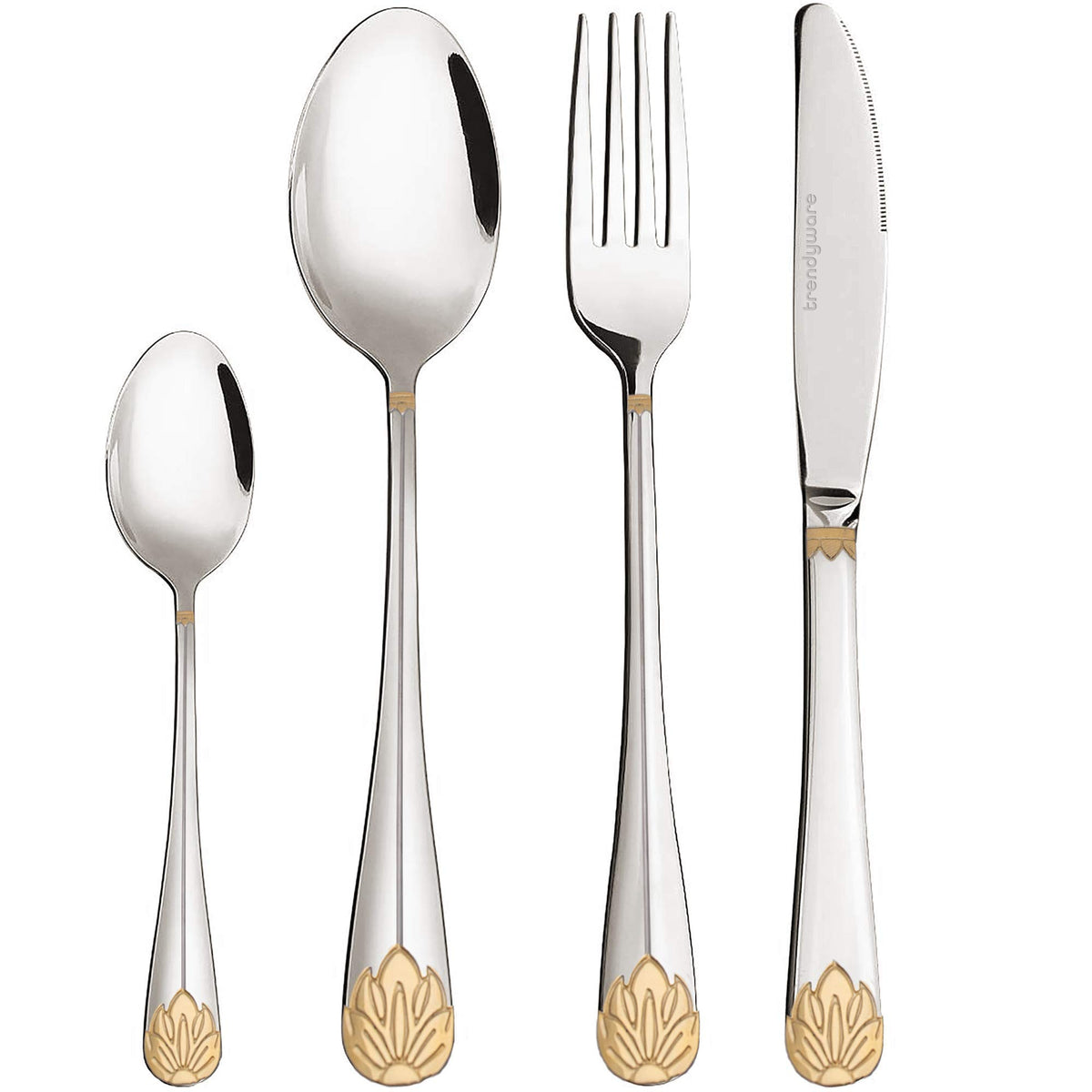 Trendware Silverware Set Limited Edition 24-piece for six, elevating family meals.