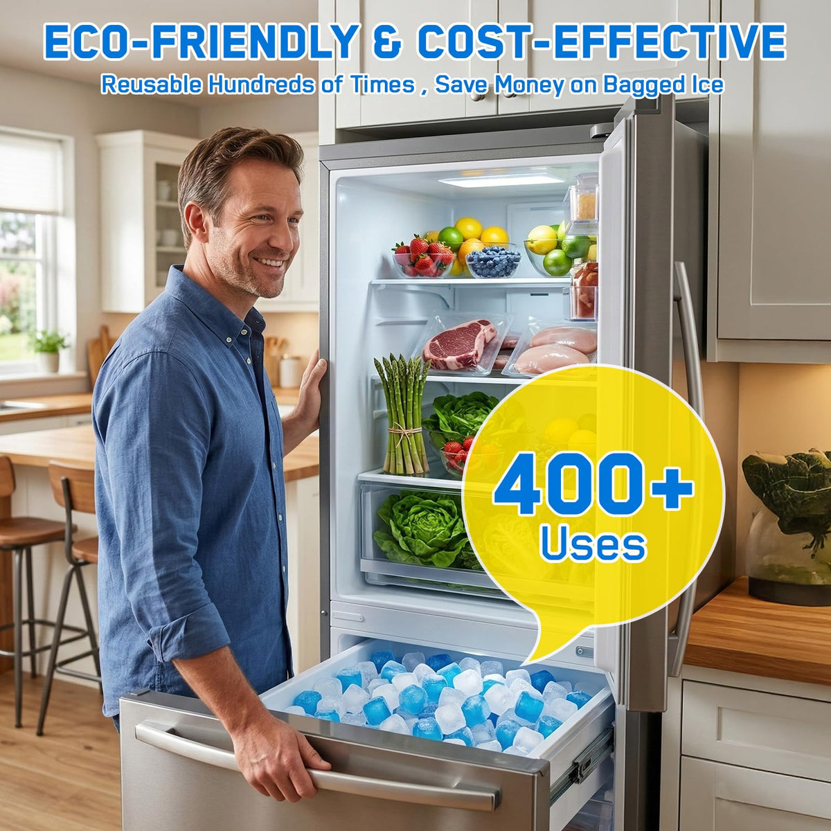 Trevionak compact cubes ideal for coolers during transport