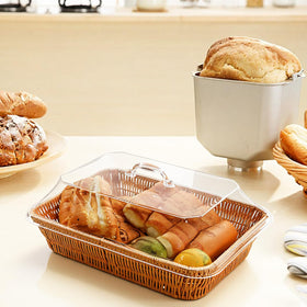 Trez Treamer rectangular baskets for bread, fruit, and vegetables.