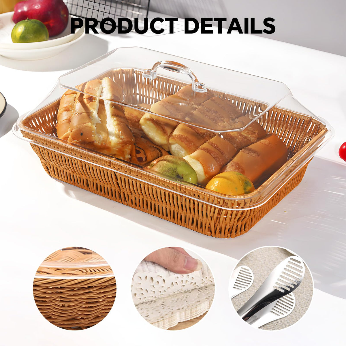 Trez Treamer lace paper doilies elevate food presentation.