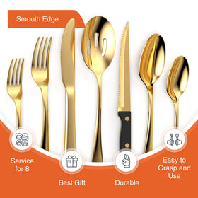 Tribal Cooking serving spoons and knives arranged for effortless entertaining and table presentation.