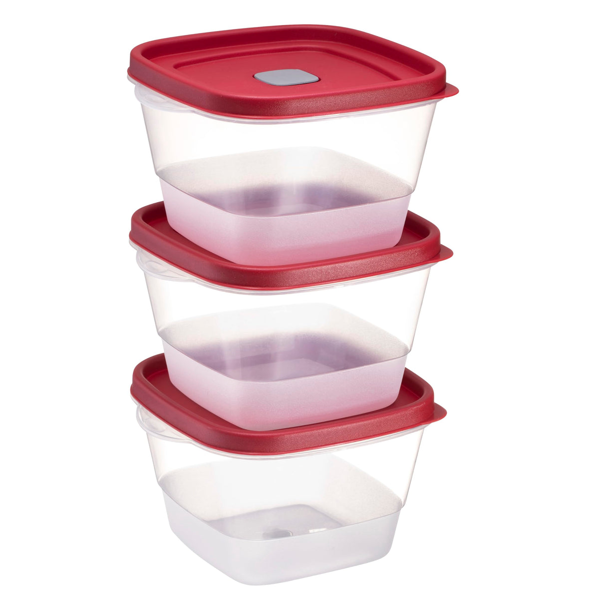 Tribello 7-Cup food storage container for leftovers and meals in a compact footprint.