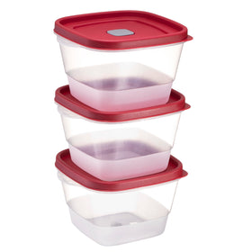 Tribello 7-Cup food storage container for leftovers and meals in a compact footprint.