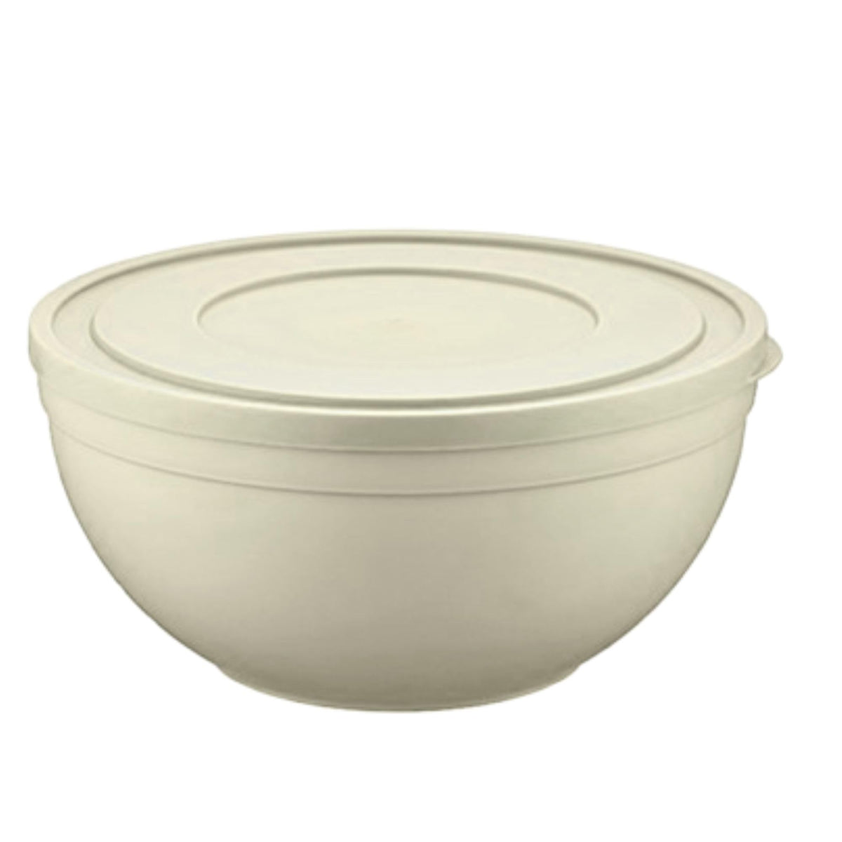 Tribello large mixing bowl with lid, 8-quart capacity, ideal for meal prep and storage.