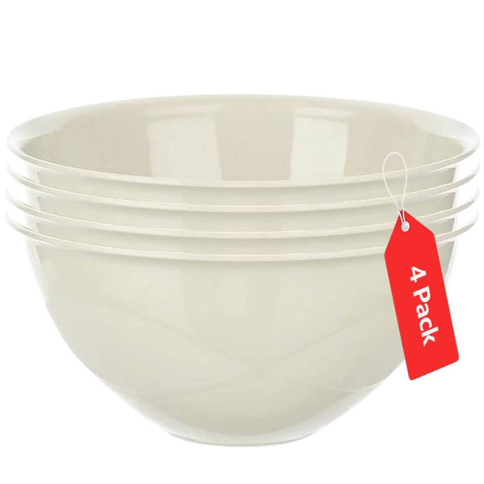 Tribello large 5-quart bowls, front view, for easy mixing and serving.