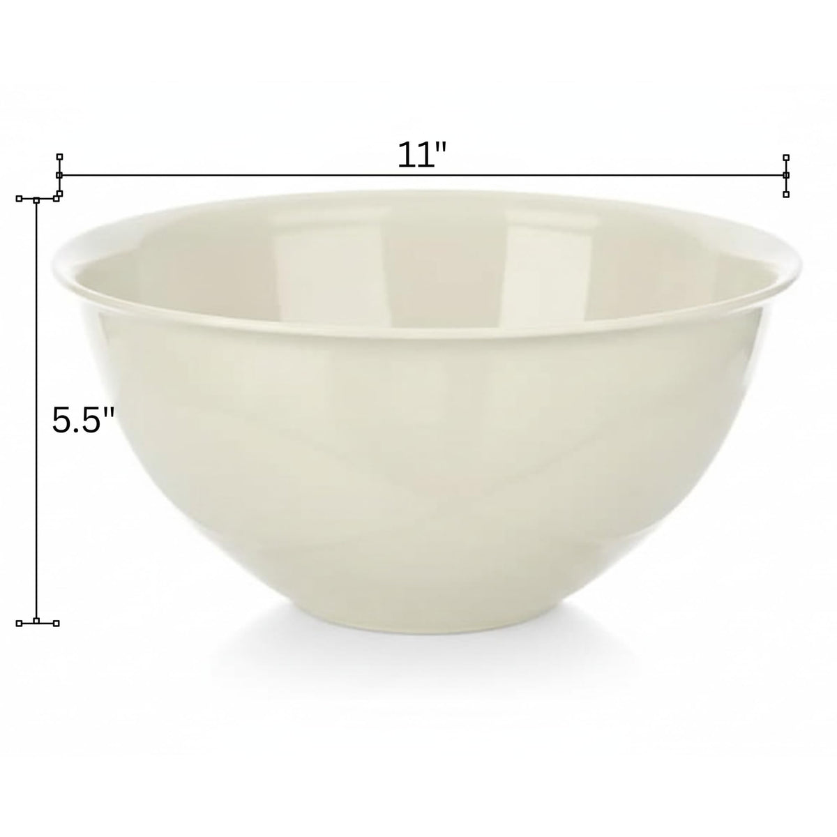Tribello 5-quart bowls stacked together for space-saving kitchen storage.