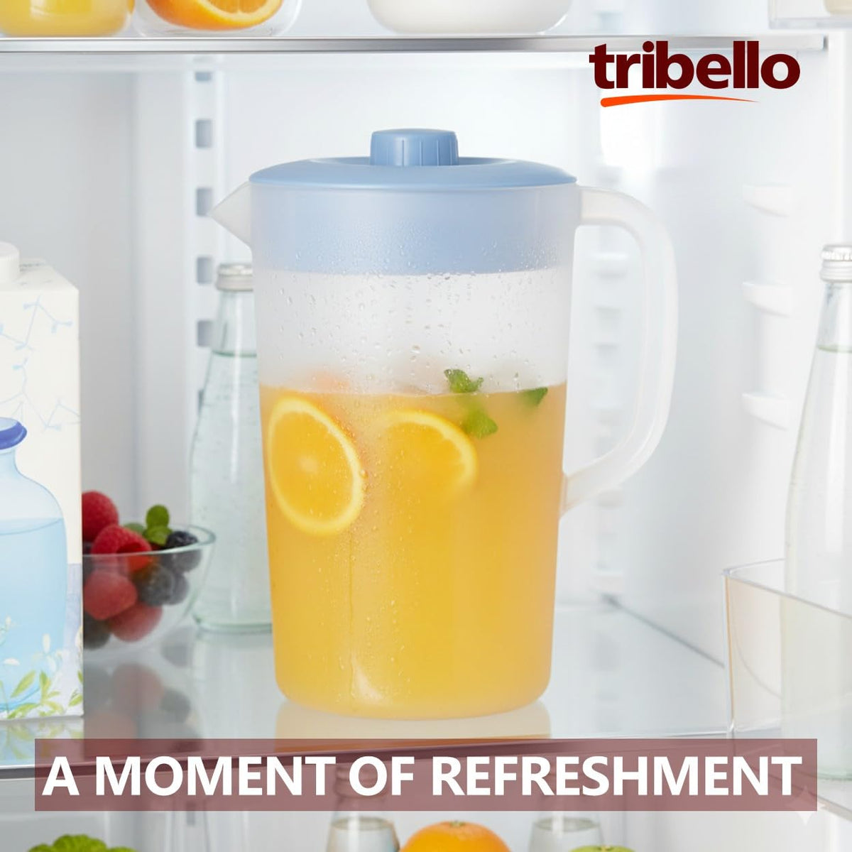 Tribello dishwasher-safe pitcher for easy cleaning after gatherings.