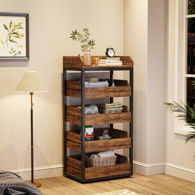 Tribesigns retail display-ready fruit rack supports attractive product presentation.