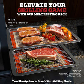 Trinity Provisions silicone mat resting pan for drip-catching and cooling