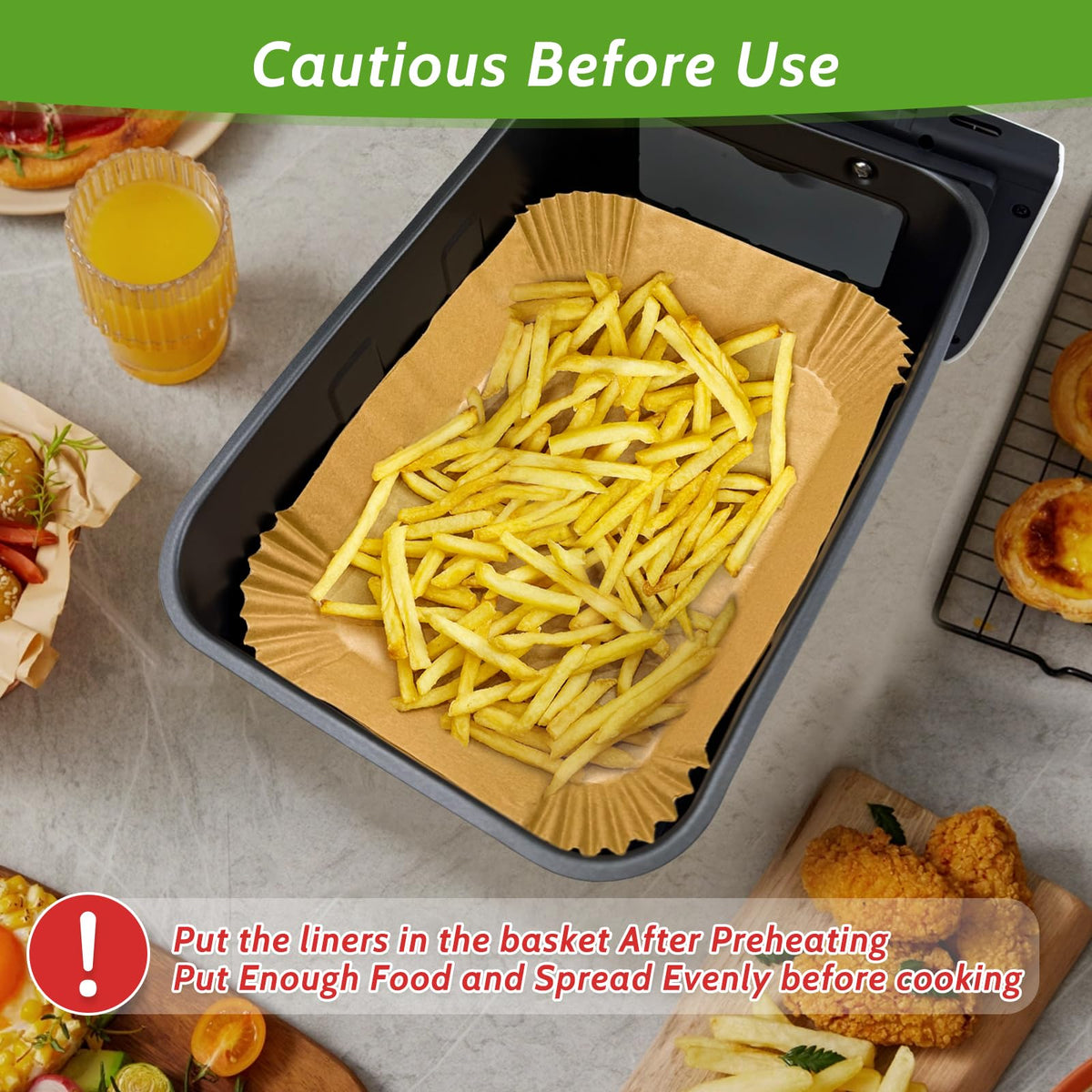 Tripho easy clean disposable liners after cooking sessions