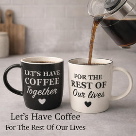 Set supports cozy coffee or tea moments together.