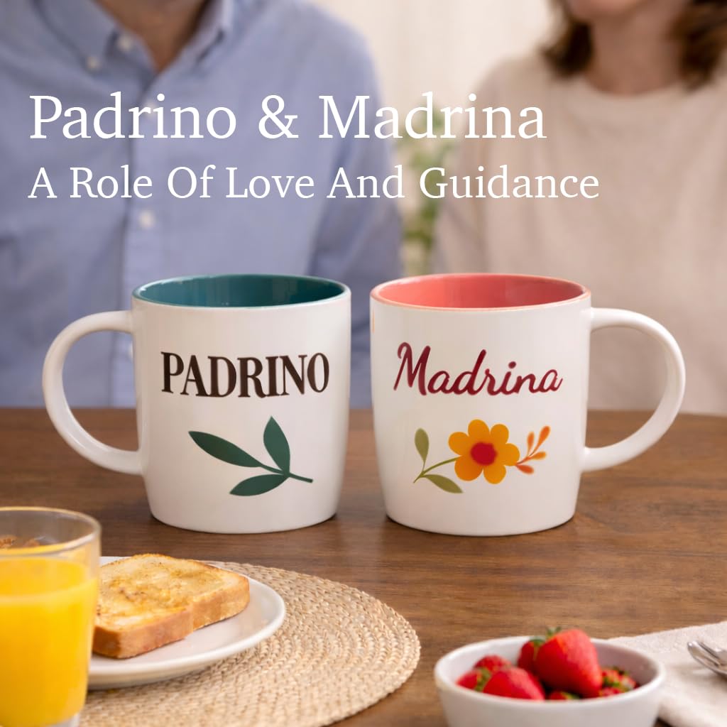 Triple Gifffted godparent mug shown during daily coffee moment