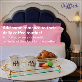 Triple Gifffted Mr Right Mrs Always Right design adds playful charm
