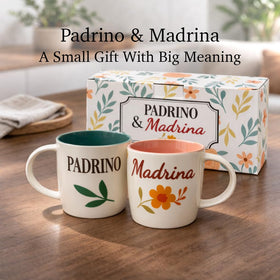 Triple Gifffted floral-design close-up on mug highlighting an elegant keepsake