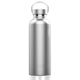 Triple Tree 26oz bottle closeup shows durable stainless steel finish and premium coating.