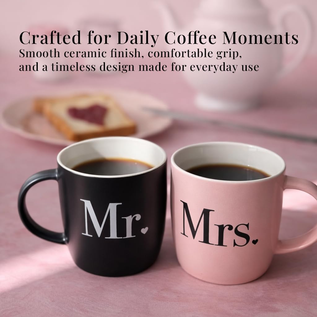 Gift-ready mug set for holidays and anniversaries