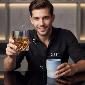Triplorare clear crystal barware showcasing whisky colors with style