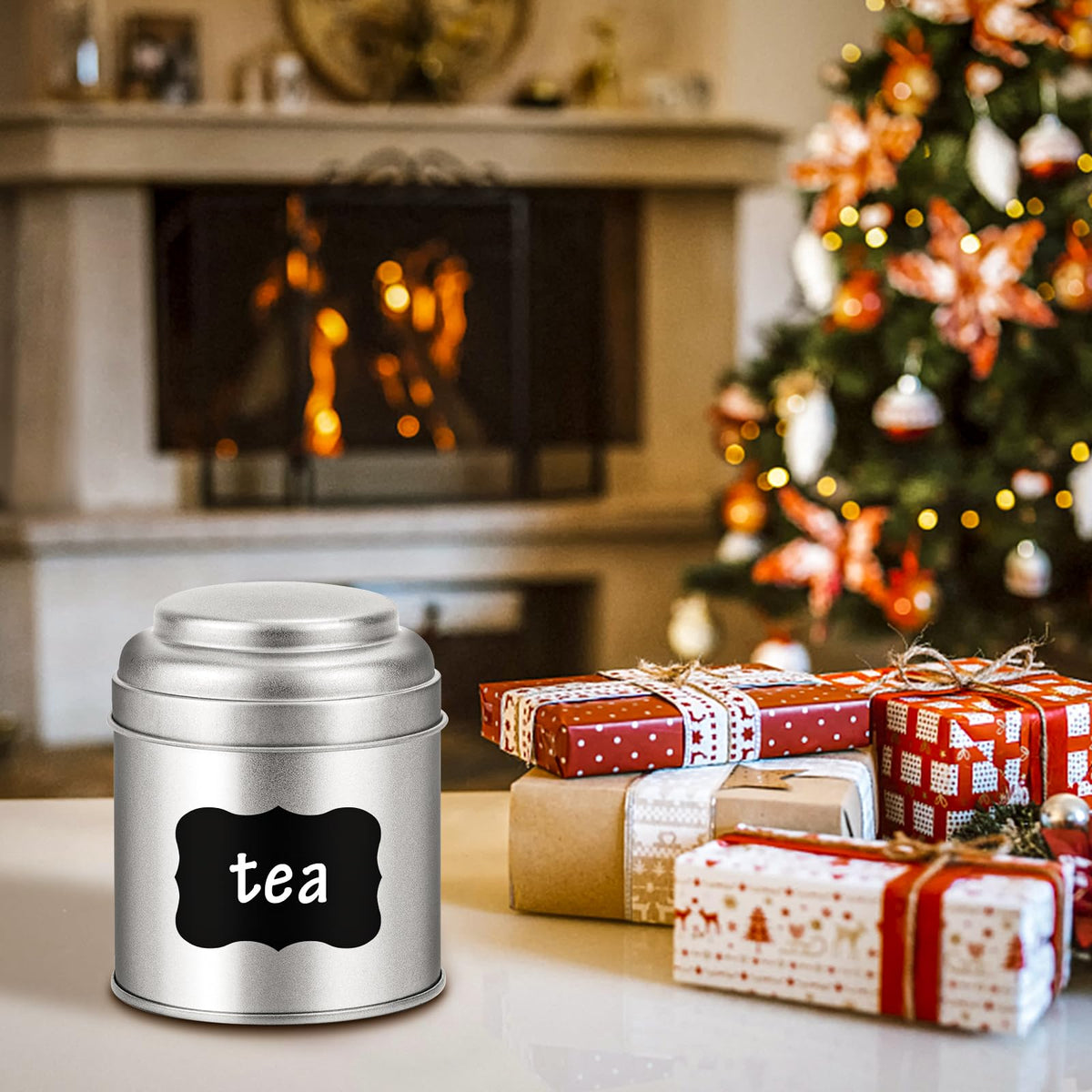 TRISCO gift-ready tea tin set for thoughtful pantry organization.
