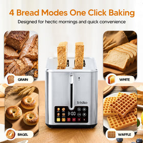 Trisiko toaster compact design suitable for dorms, apartments, and offices