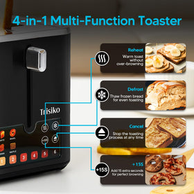 Trisiko brushed stainless steel finish adds modern kitchen style