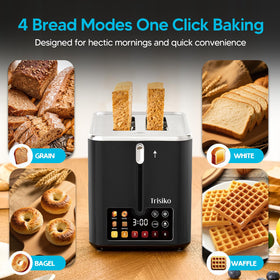 Trisiko removable crumb tray for easy cleanup