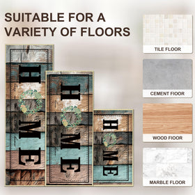 Tritard non-slip kitchen rug 20x48 dishwash area with stable grip
