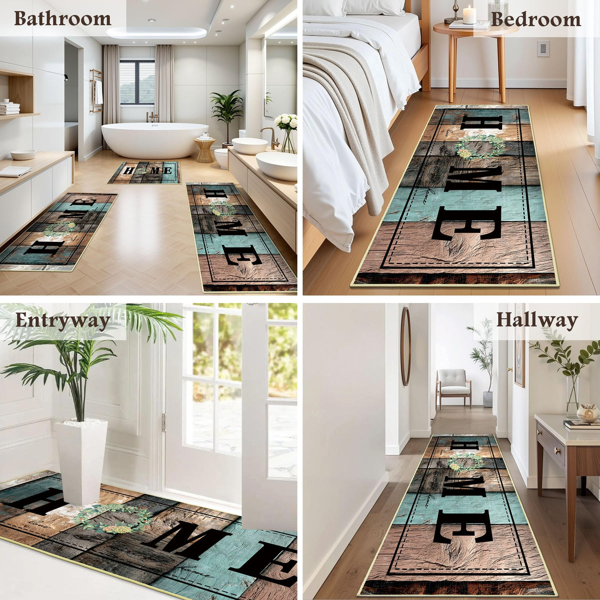 Tritard non-slip kitchen rug 20x48 texture closeup showing cozy pile