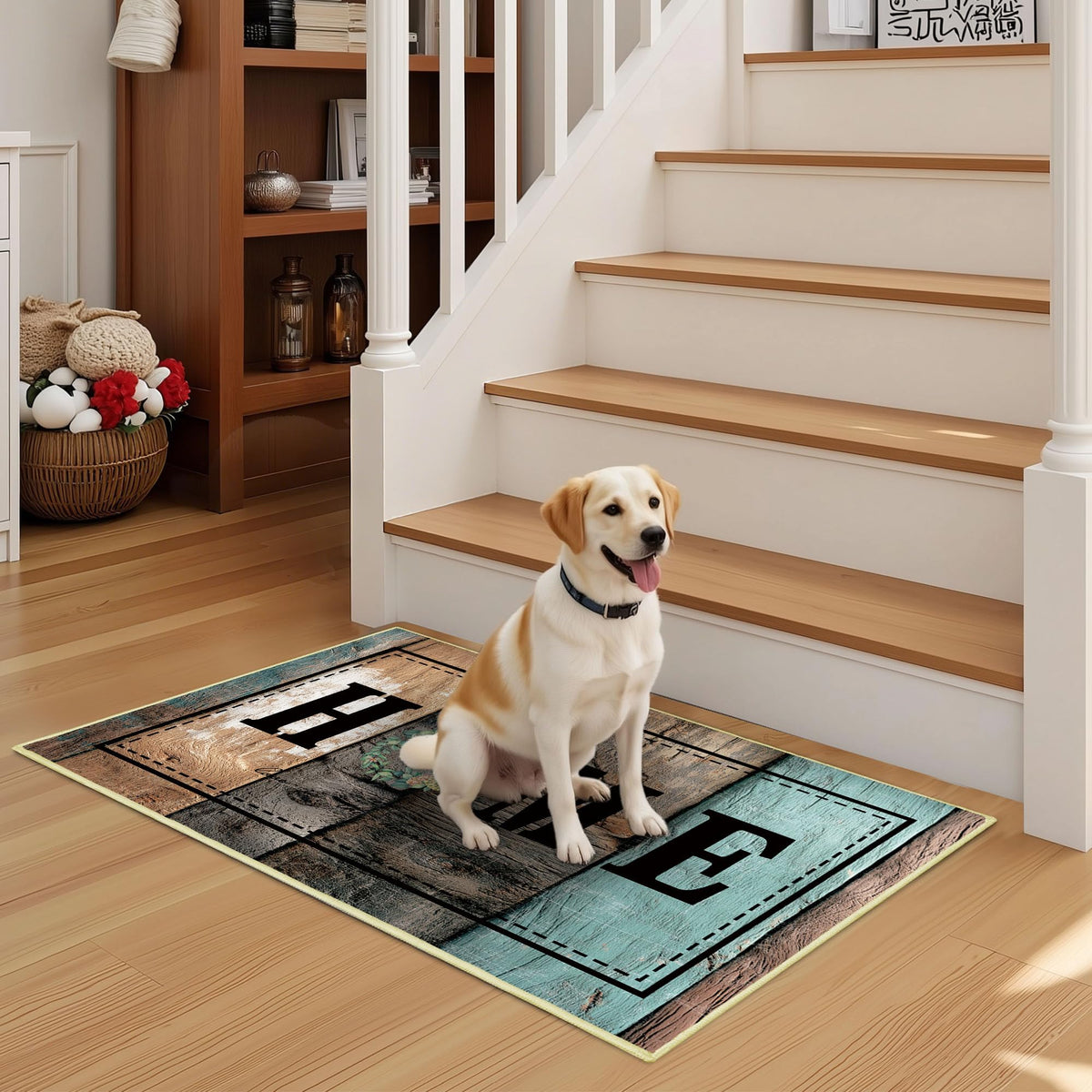 Tritard non-slip kitchen rug 20x59 lifestyle shot with easy-care design