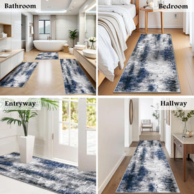 Tritard Upgrade machine-washable kitchen runners for easy cleaning