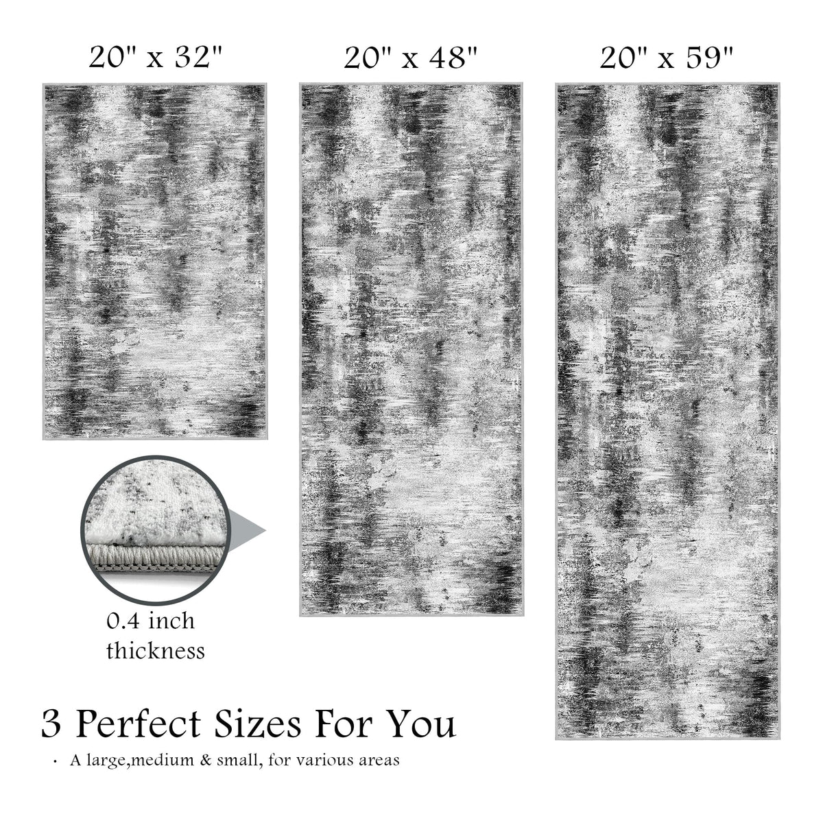 Tritard Upgrade 20x59 abstract-design rug guards entryways from daily dirt.