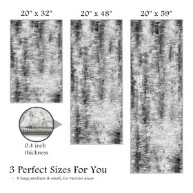 Tritard Upgrade 20x59 abstract-design rug guards entryways from daily dirt.