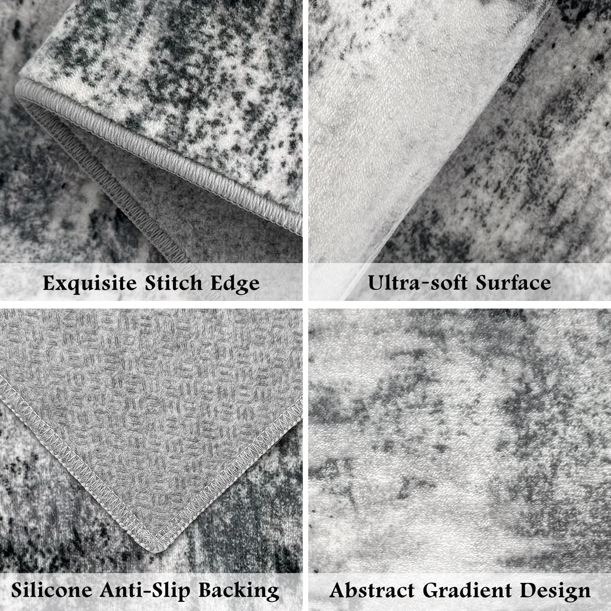 Tritard Upgrade silicone-backed rug grips slippery floors for reliable safety.