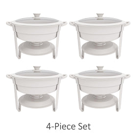 Trivico 6QT chafer thermal retention helps keep dishes warm during service.