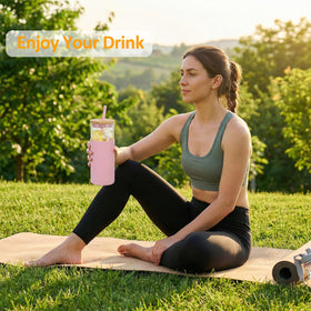 Tronco tumbler fits car cup holders for on-the-go sipping.