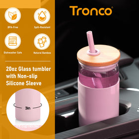 Tronco borosilicate glass construction resists temperature changes