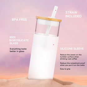 Tronco BPA-free glass cup designed for safe, pure-tasting drinks.