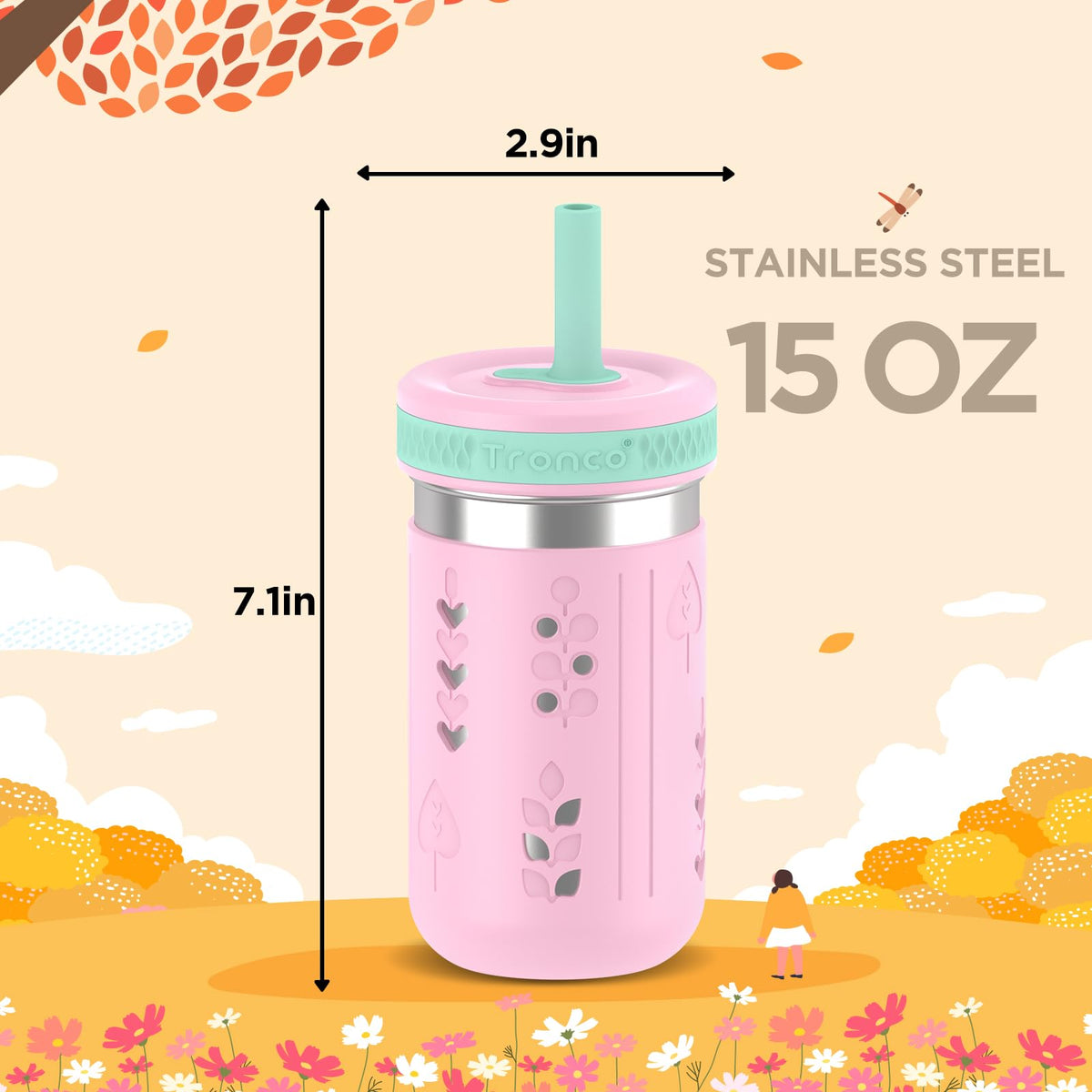Tronco BPA-free kids cups safe and easy to clean.