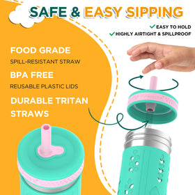 Tronco colorful silicone sleeves offer secure grip for kids.