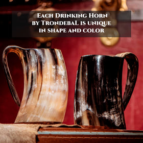Trondebal authentic Viking mug with natural finish appeals to collectors.