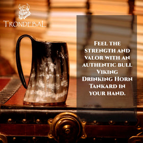 Trondebal Viking mug 500 ml capacity supports generous pours.