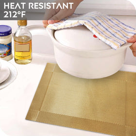 Trophable placemats heat-resistant closeup highlight 212°F capability