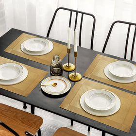 Trophable placemats set6 on dining table protecting surfaces