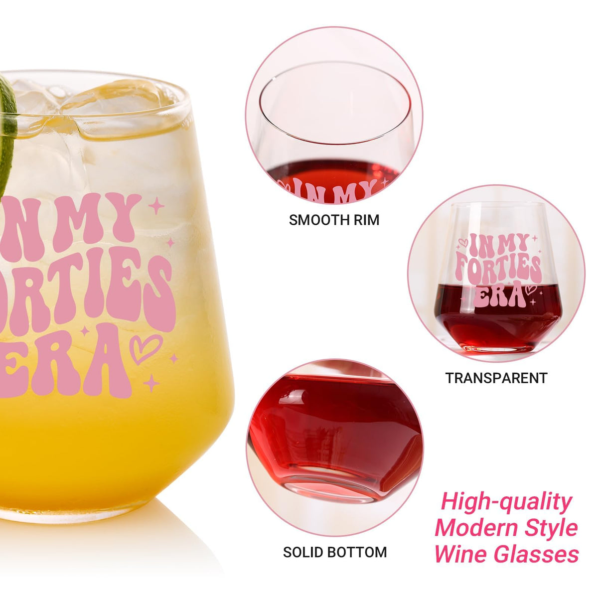 TrophyToast 18oz crystal wine glass ideal for wine, cocktails, or water at gatherings.